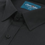 Men's Plain Formal Shirt - Black, Men's Shirts, Chase Value, Chase Value