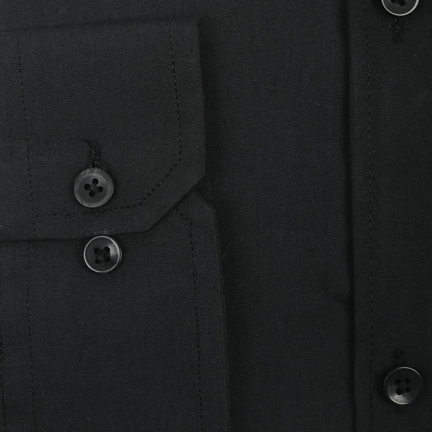 Men's Plain Formal Shirt - Black, Men's Shirts, Chase Value, Chase Value