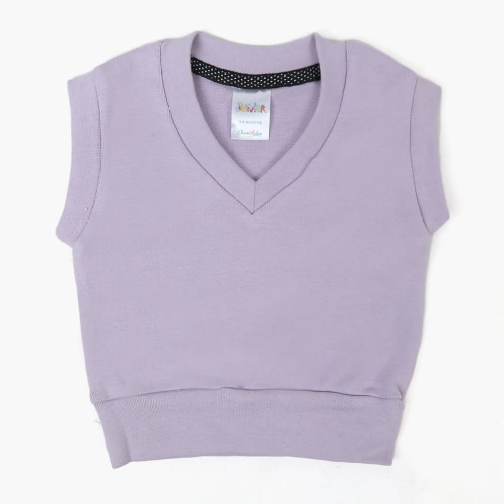 Newborn Boys V-Neck Sando - Light Purple, Newborn Boys Winterwear, Chase Value, Chase Value
