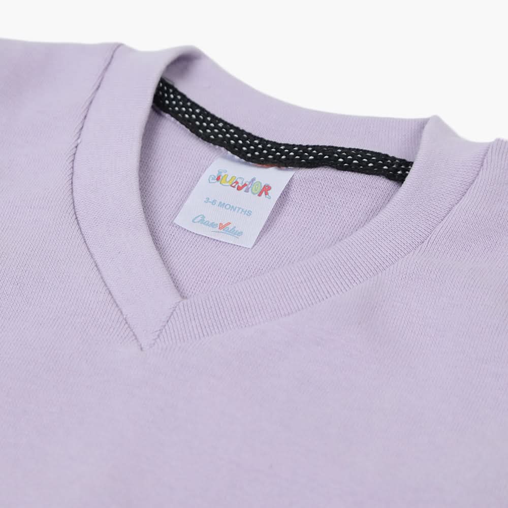 Newborn Boys V-Neck Sando - Light Purple, Newborn Boys Winterwear, Chase Value, Chase Value