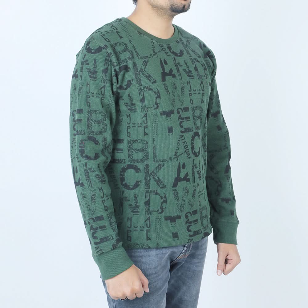 Men's Sweat Shirt - Dark Green, Men's Sweater & Sweat Shirts, Chase Value, Chase Value
