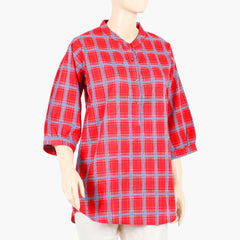 Value Women's Western Top - Red, Women T-Shirts & Tops, Chase Value, Chase Value
