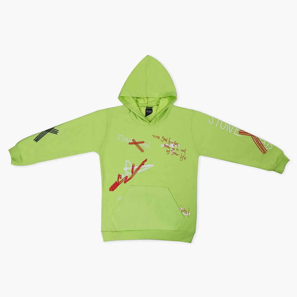 Boys Hoodie T-Shirt - Light Green, Boys Hoodies & Sweat Shirts, Chase Value, Chase Value