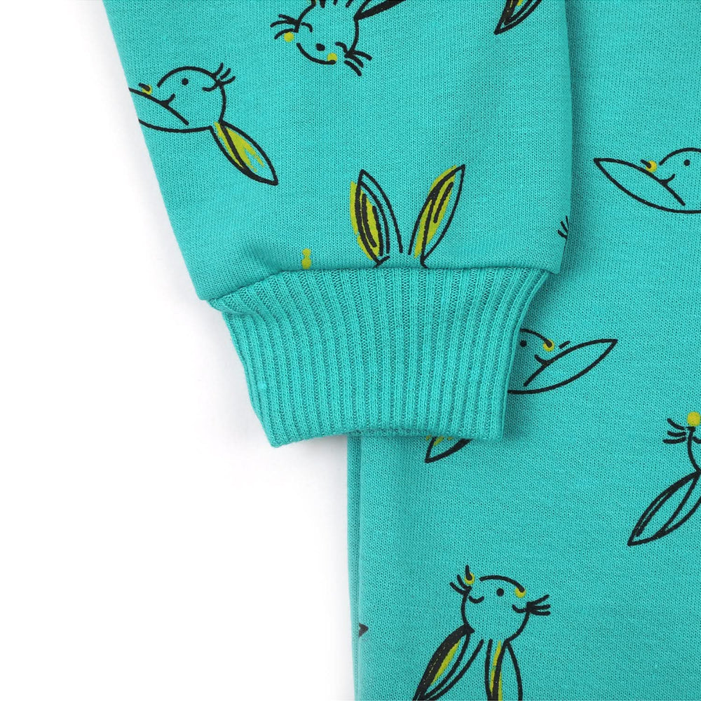 Girls Full Sleeves Sweat Shirt - Sea Green, Girls Hoodies & Sweat Shirts, Chase Value, Chase Value