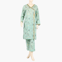 Women's Printed Co-Ord Set - Green, Women Shalwar Suits, Chase Value, Chase Value