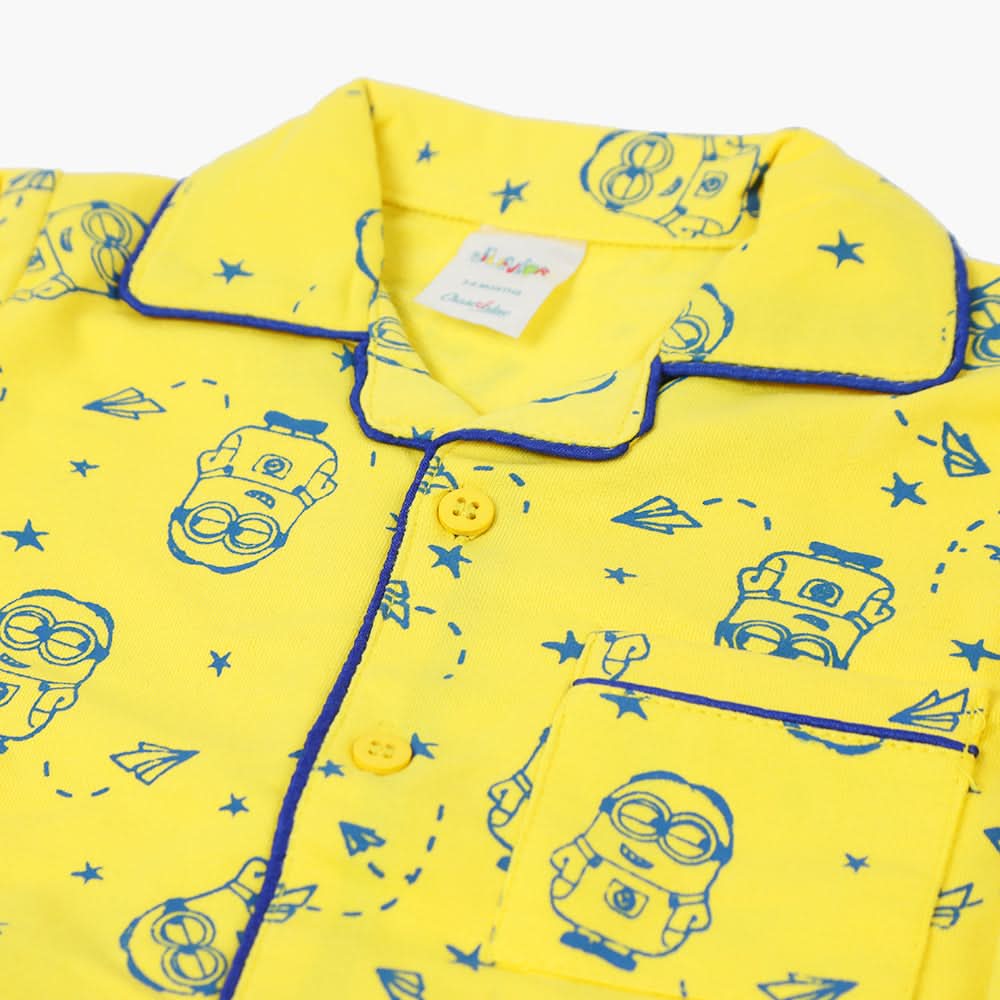 Newborn Boys Night Suit - Yellow, Newborn Boys Sets & Suits, Chase Value, Chase Value
