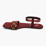 Women's Sandal - Maroon, Women Sandals, Chase Value, Chase Value