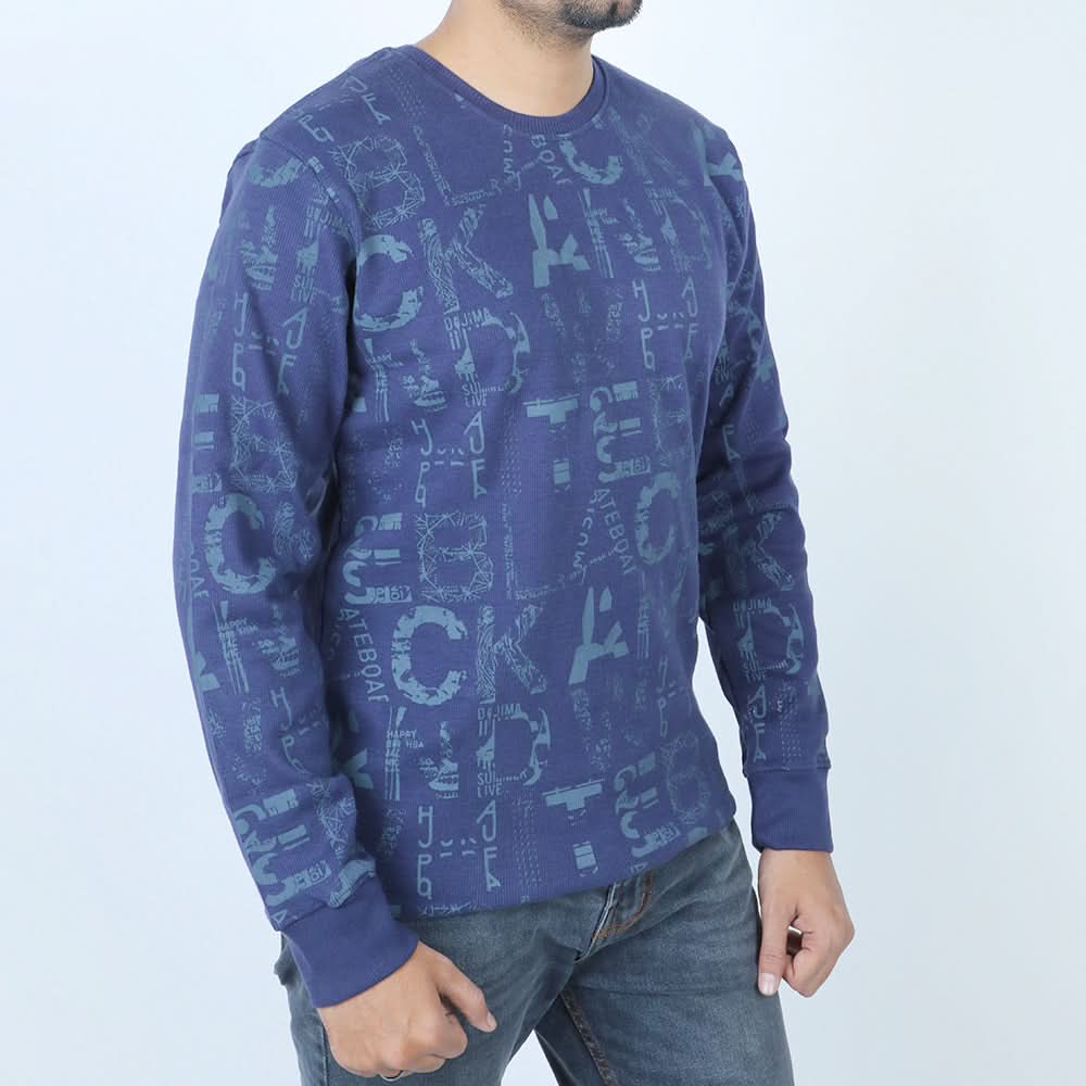 Men's Sweat Shirt - Blue, Men's Sweater & Sweat Shirts, Chase Value, Chase Value