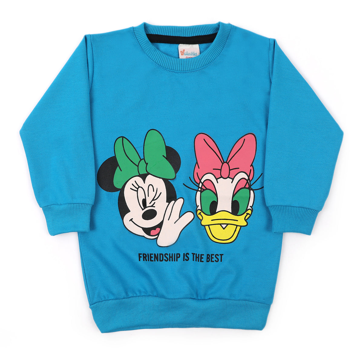 Girls Full Sleeves Sweat Shirt - Blue, Girls Hoodies & Sweat Shirts, Chase Value, Chase Value