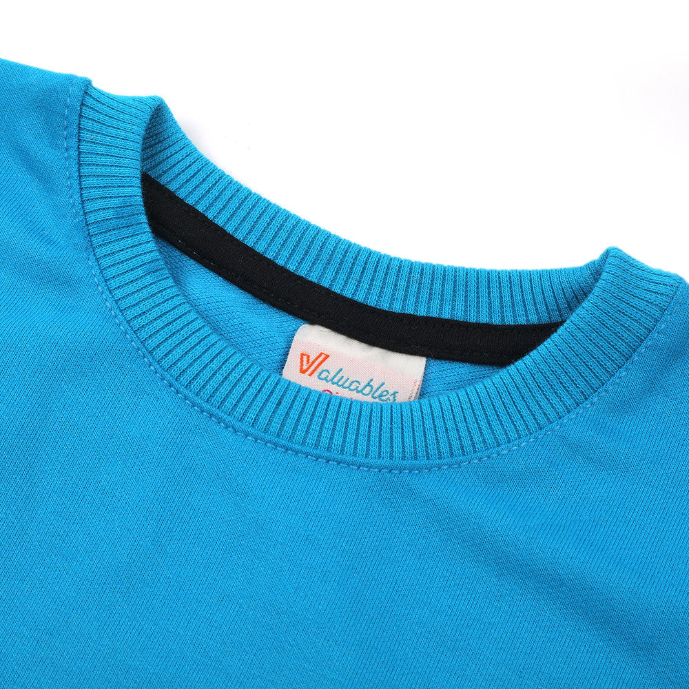 Girls Full Sleeves Sweat Shirt - Blue, Girls Hoodies & Sweat Shirts, Chase Value, Chase Value