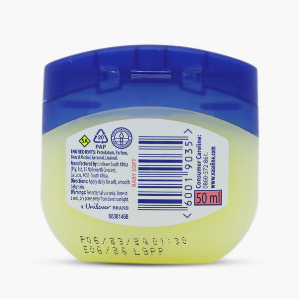 Vaseline Blueseal Gentle Petroleum Jelly Baby, 50ml, Creams & Lotions, Vaseline, Chase Value