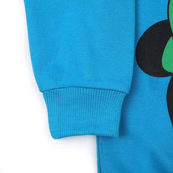 Girls Full Sleeves Sweat Shirt - Blue