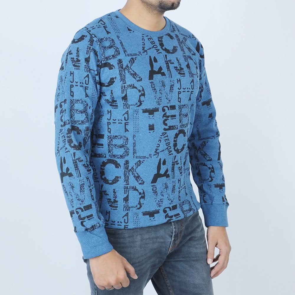 Men's Sweat Shirt - Blue, Men's Sweater & Sweat Shirts, Chase Value, Chase Value