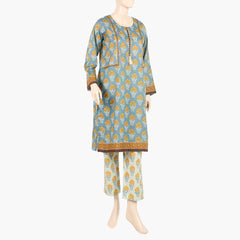 Women's Printed Co-Ord Set - Grey, Women Shalwar Suits, Chase Value, Chase Value