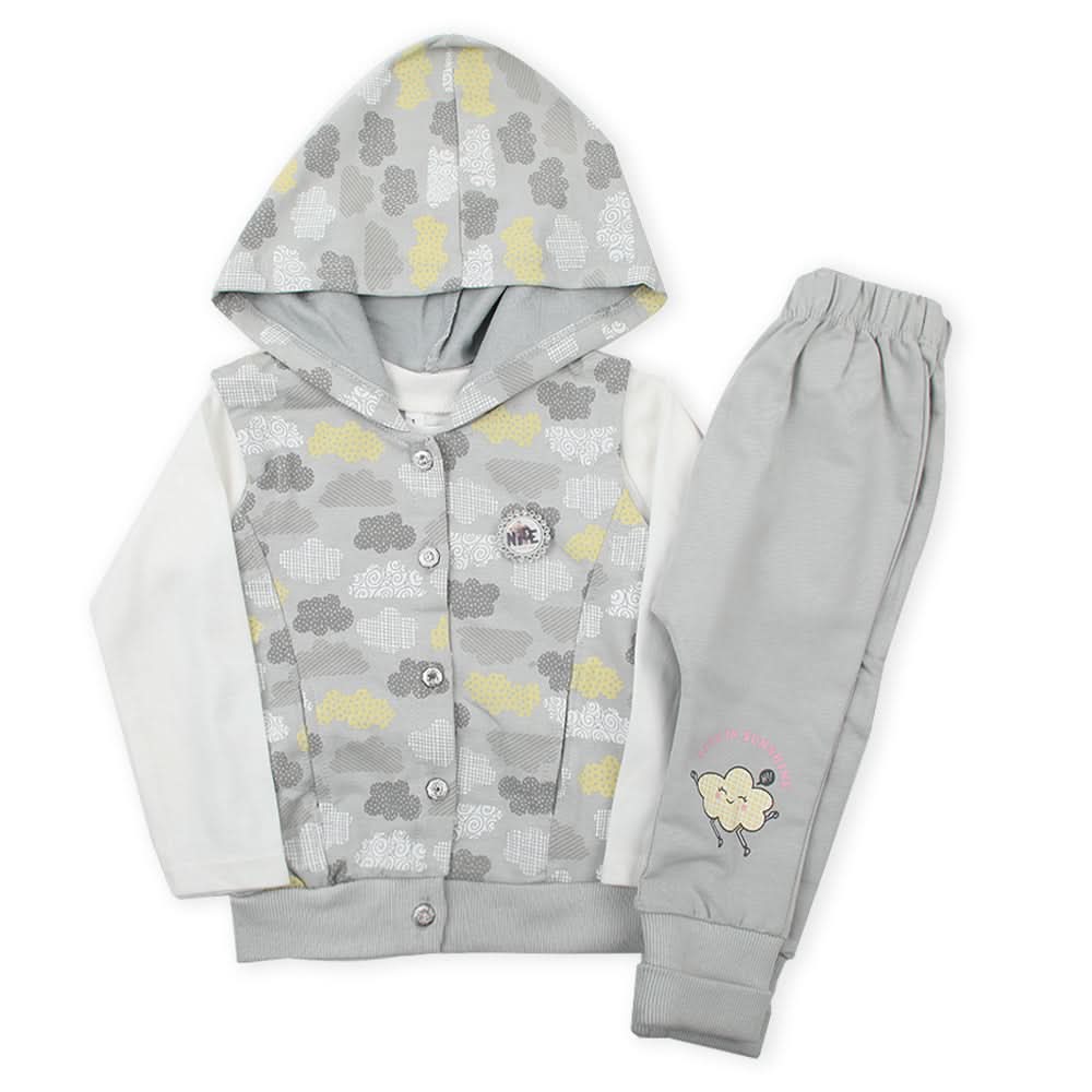 Newborn Girls Full Sleeves Suit - Yellow, Newborn Girls Sets & Suits, Chase Value, Chase Value
