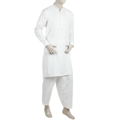 Eminent Men's Kurta Shalwar Suit - Off White