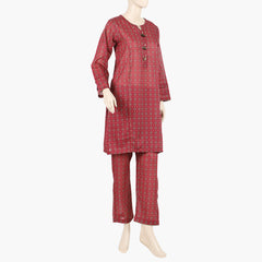 Girls Teens Printed Shalwar Stitched Suit - Rust, Girls Shalwar Kameez, Chase Value, Chase Value