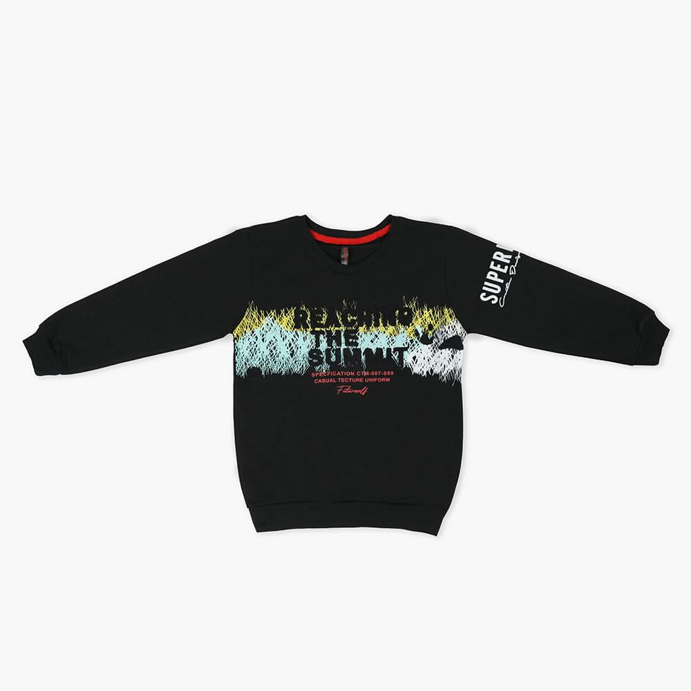 Boys Sweat Shirt - Black, Boys Hoodies & Sweat Shirts, Chase Value, Chase Value