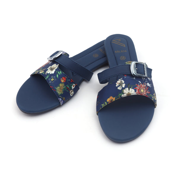 Valuable Women's Slipper - Navy Blue