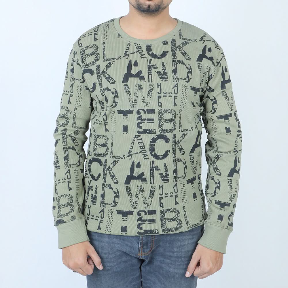 Men's Sweat Shirt - Olive Green, Men's Sweater & Sweat Shirts, Chase Value, Chase Value