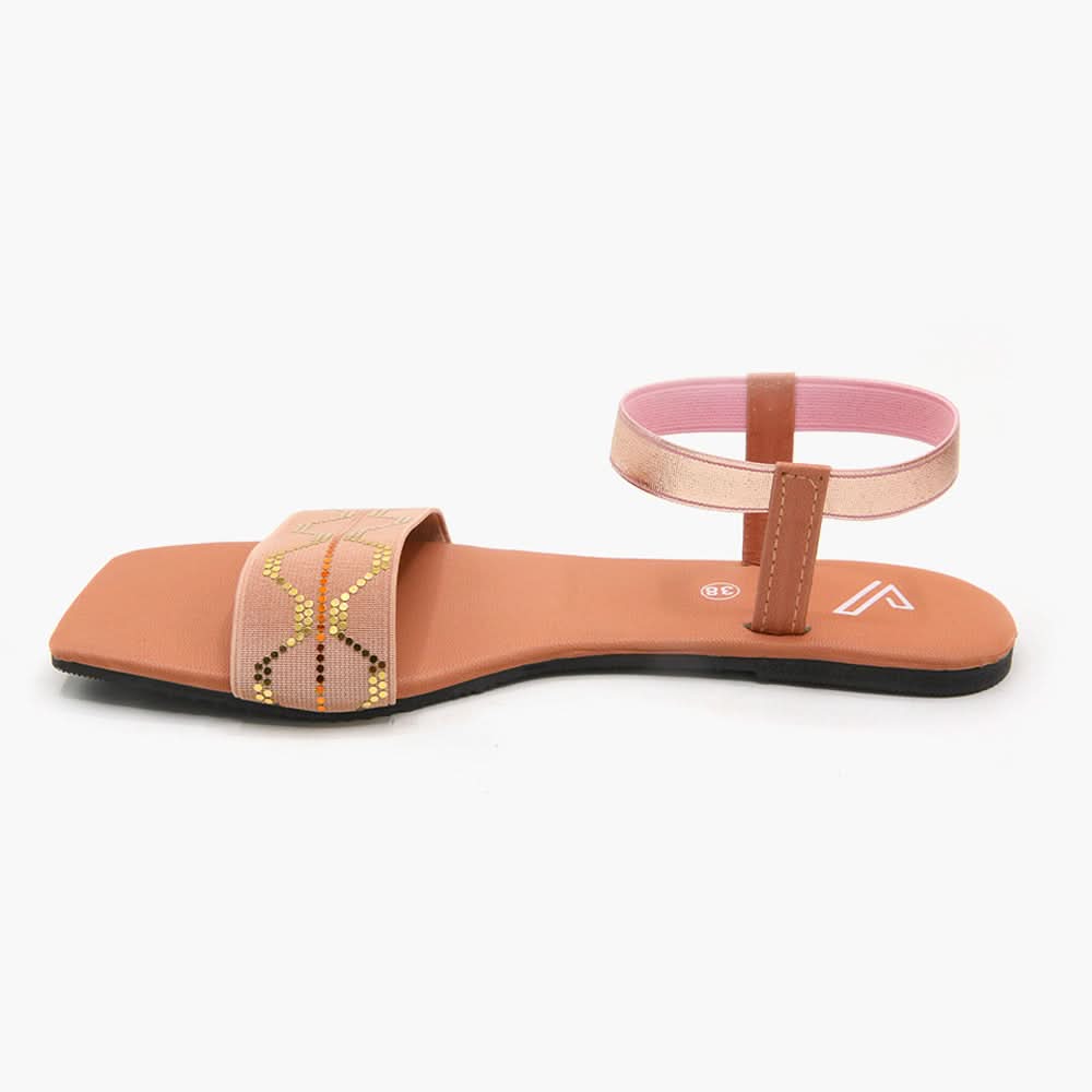 Women's Sandal - Peach, Women Sandals, Chase Value, Chase Value