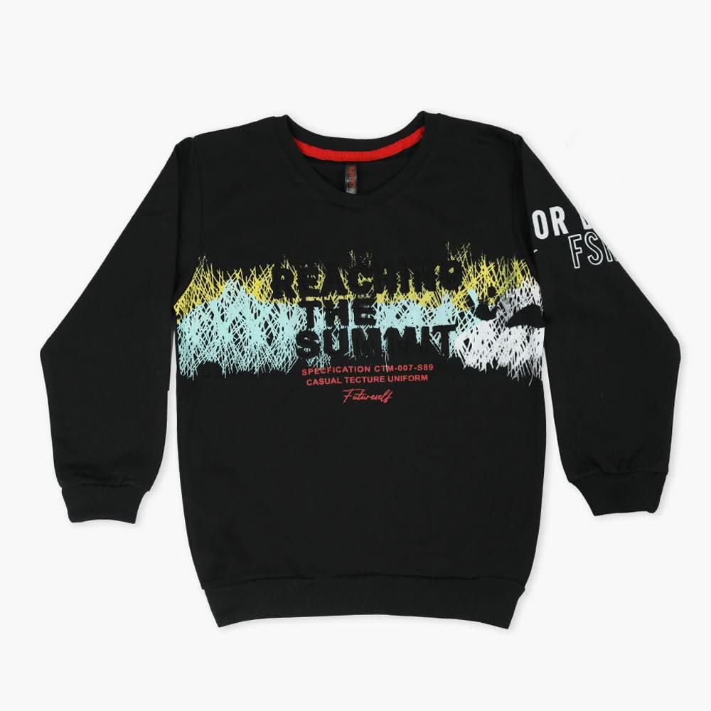 Boys Sweat Shirt - Black, Boys Hoodies & Sweat Shirts, Chase Value, Chase Value