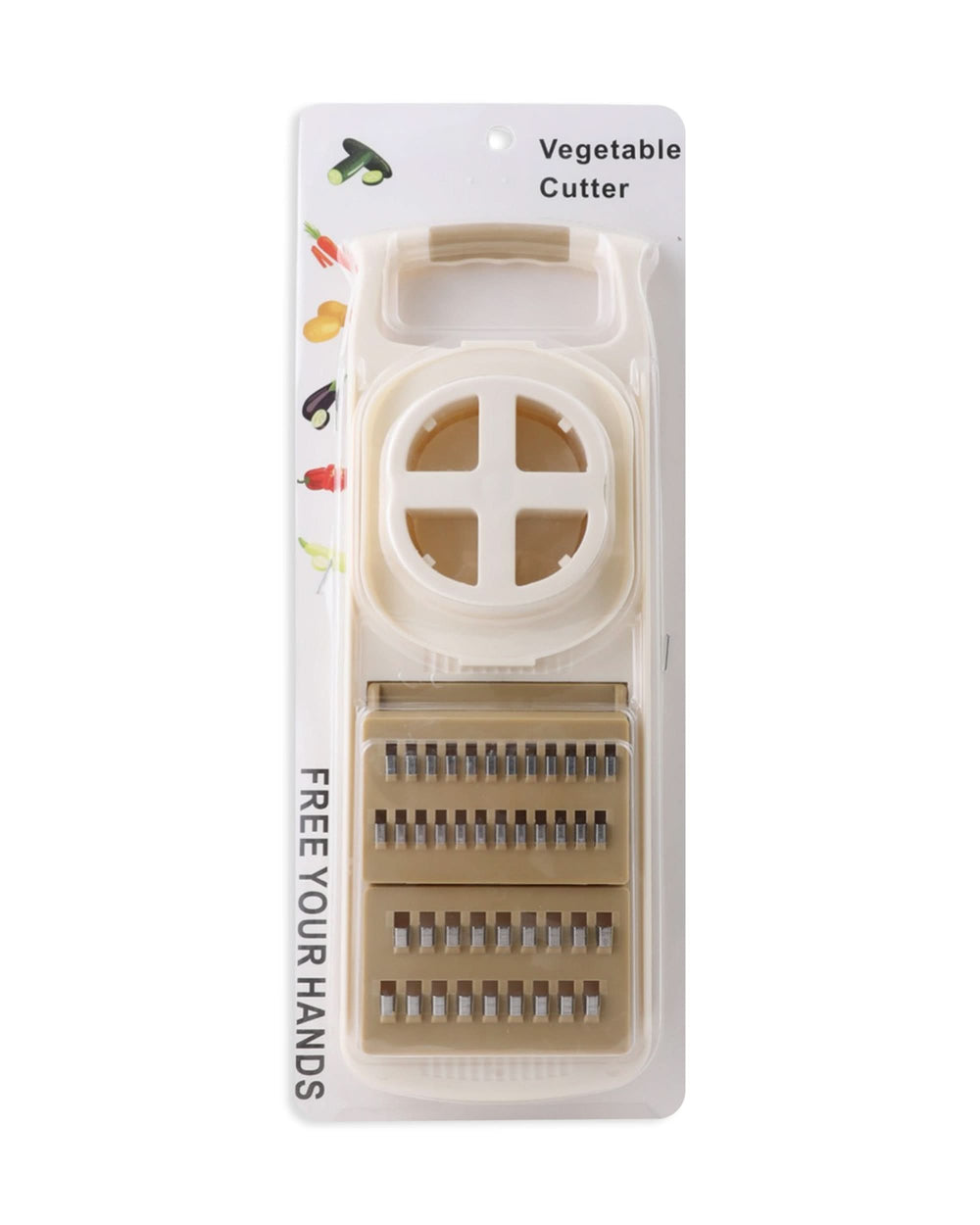 Vegetable Cutter - Cream, Knives & Cutting Board, Chase Value, Chase Value