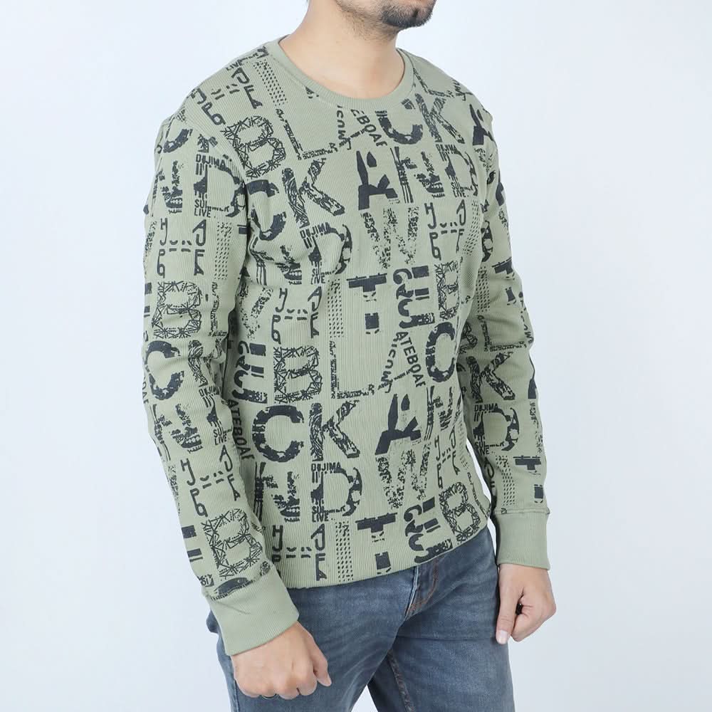 Men's Sweat Shirt - Olive Green, Men's Sweater & Sweat Shirts, Chase Value, Chase Value