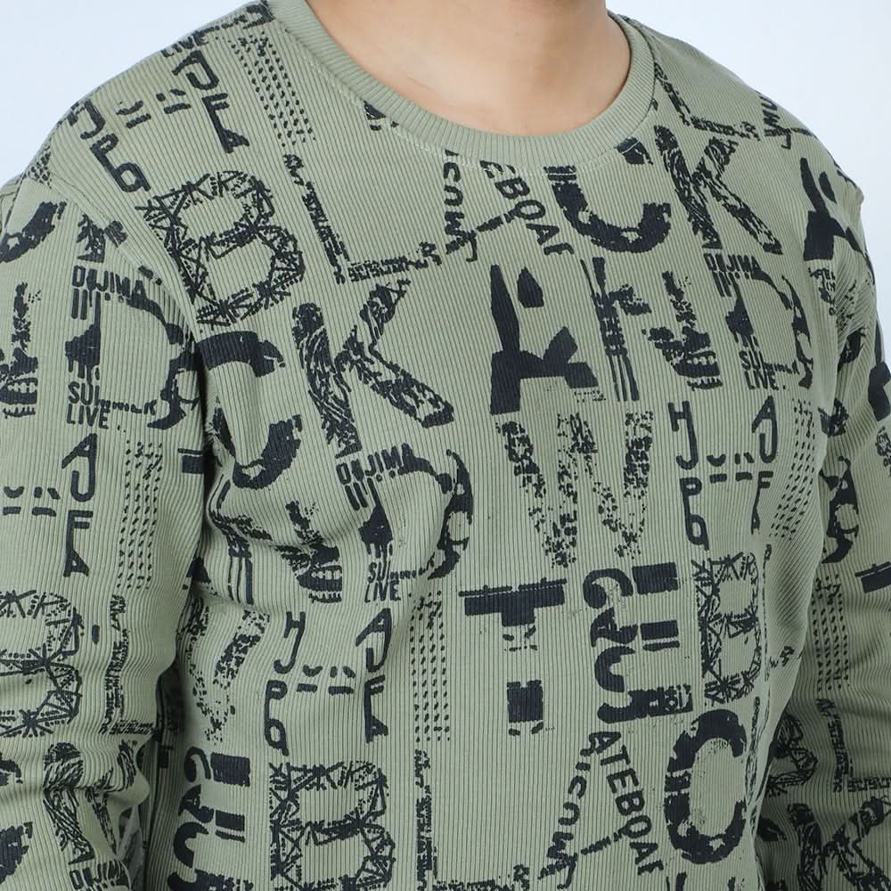 Men's Sweat Shirt - Olive Green, Men's Sweater & Sweat Shirts, Chase Value, Chase Value