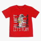 Boys Half Sleeves T-Shirt - Red, Boys T-Shirts, Chase Value, Chase Value