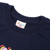 Girls Full Sleeves Sweat Shirt - Navy Blue, Girls Hoodies & Sweat Shirts, Chase Value, Chase Value