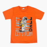 Boys Half Sleeves T-Shirt - Orange, Boys T-Shirts, Chase Value, Chase Value