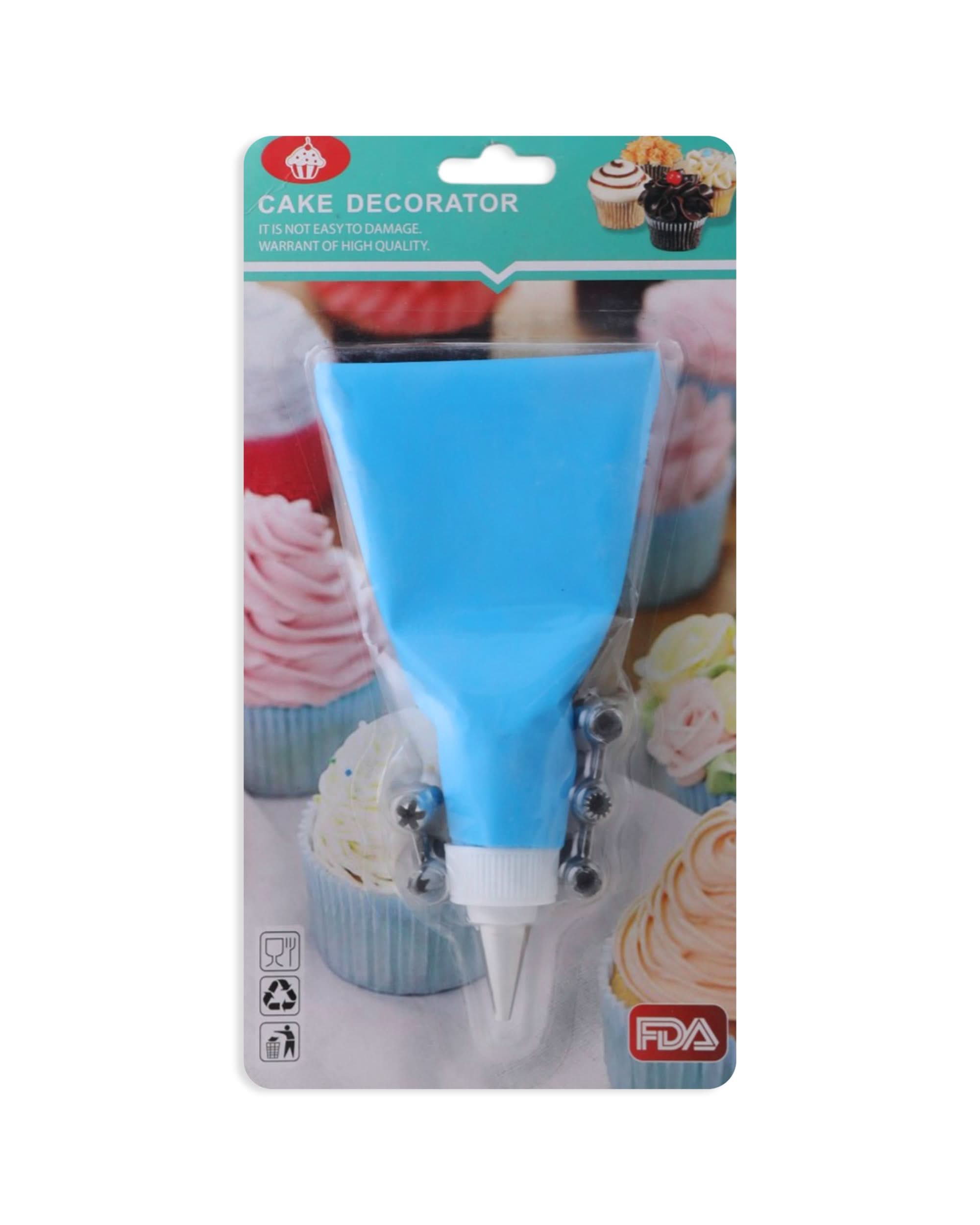 Cake Decorator Icing Nozzle 6Pc Set - Blue & White, Baking, Chase Value, Chase Value