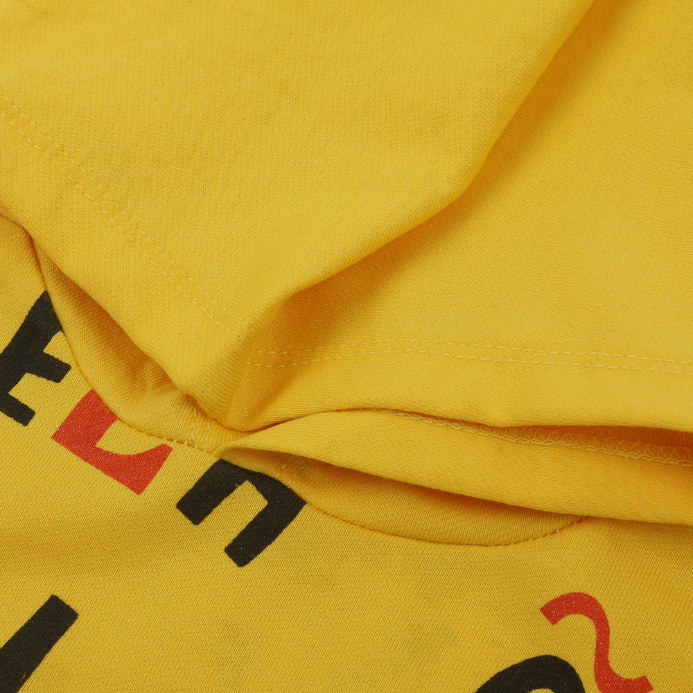 Girls Full Sleeves Hoodie T-Shirt - Yellow, Girls Hoodies & Sweat Shirts, Chase Value, Chase Value