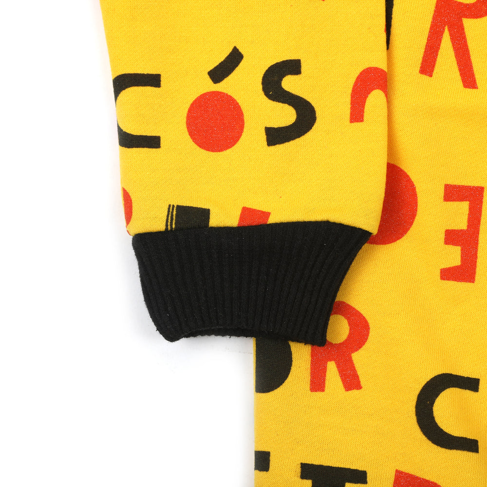 Girls Full Sleeves Hoodie T-Shirt - Yellow, Girls Hoodies & Sweat Shirts, Chase Value, Chase Value