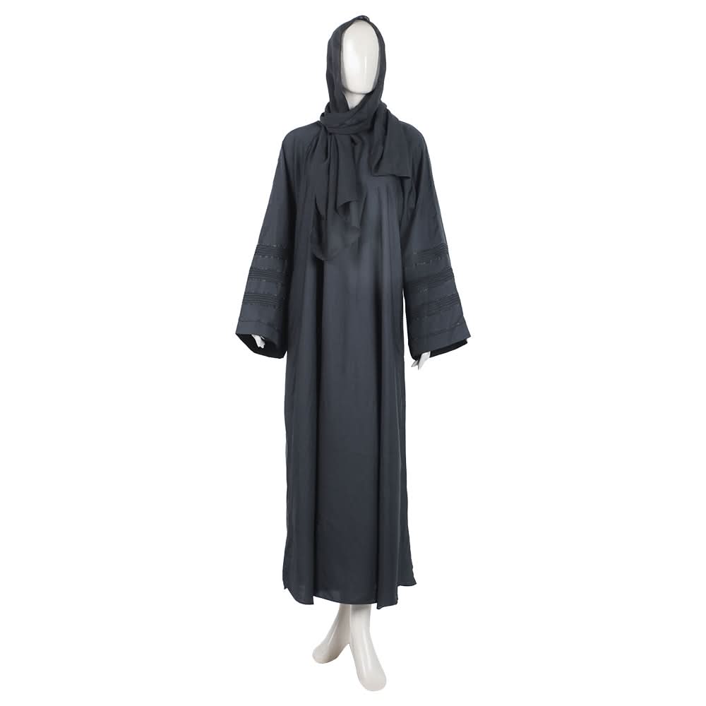 Women Abaya Front Zipper Pentax - Black, Women Abayas, Chase Value, Chase Value