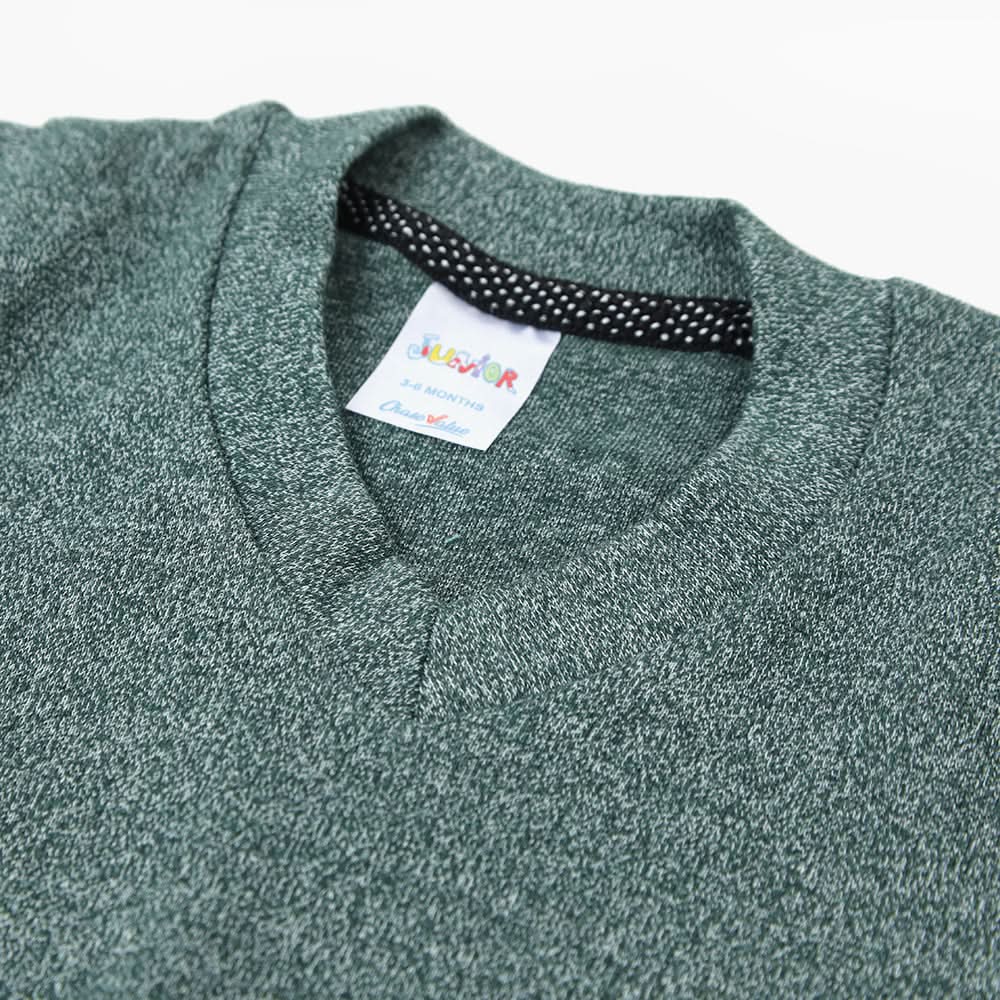 Newborn Boys V-Neck Sando - Green, Newborn Boys Winterwear, Chase Value, Chase Value