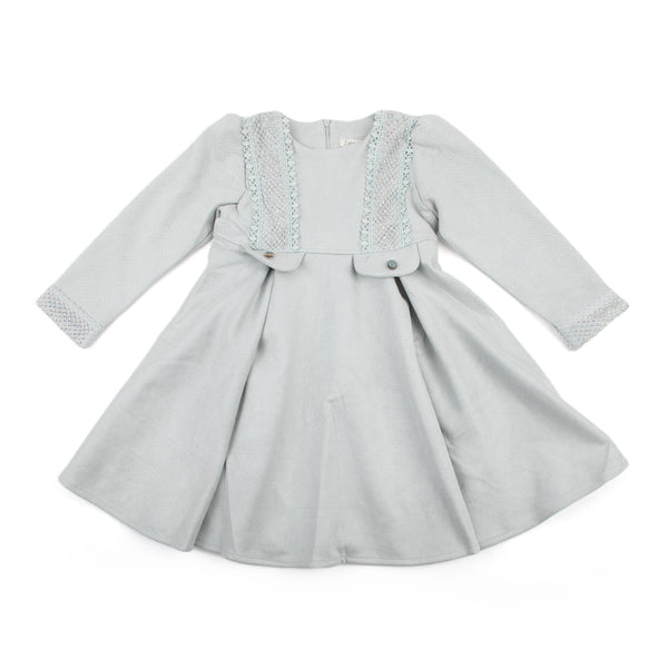 Girls Frock - Light Grey