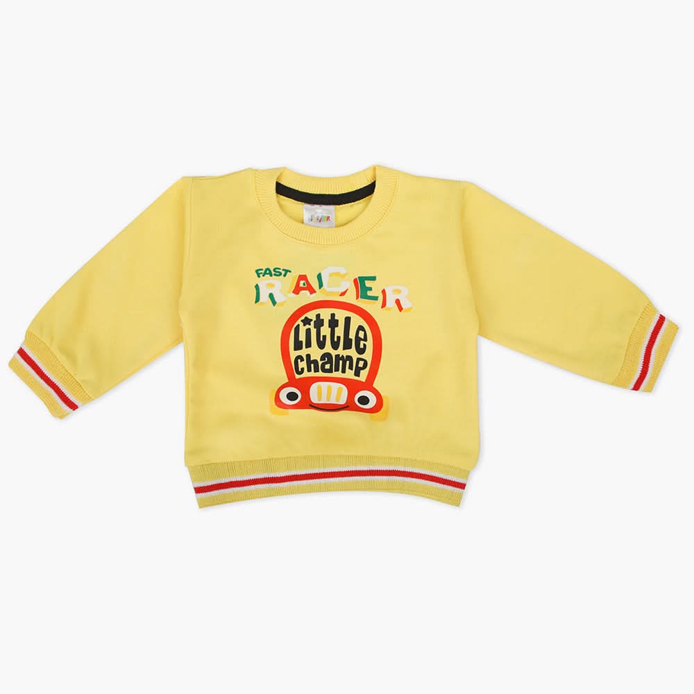 Newborn Boys Full Sleeves T-Shirt - Lemon, Newborn Boys Winterwear, Chase Value, Chase Value