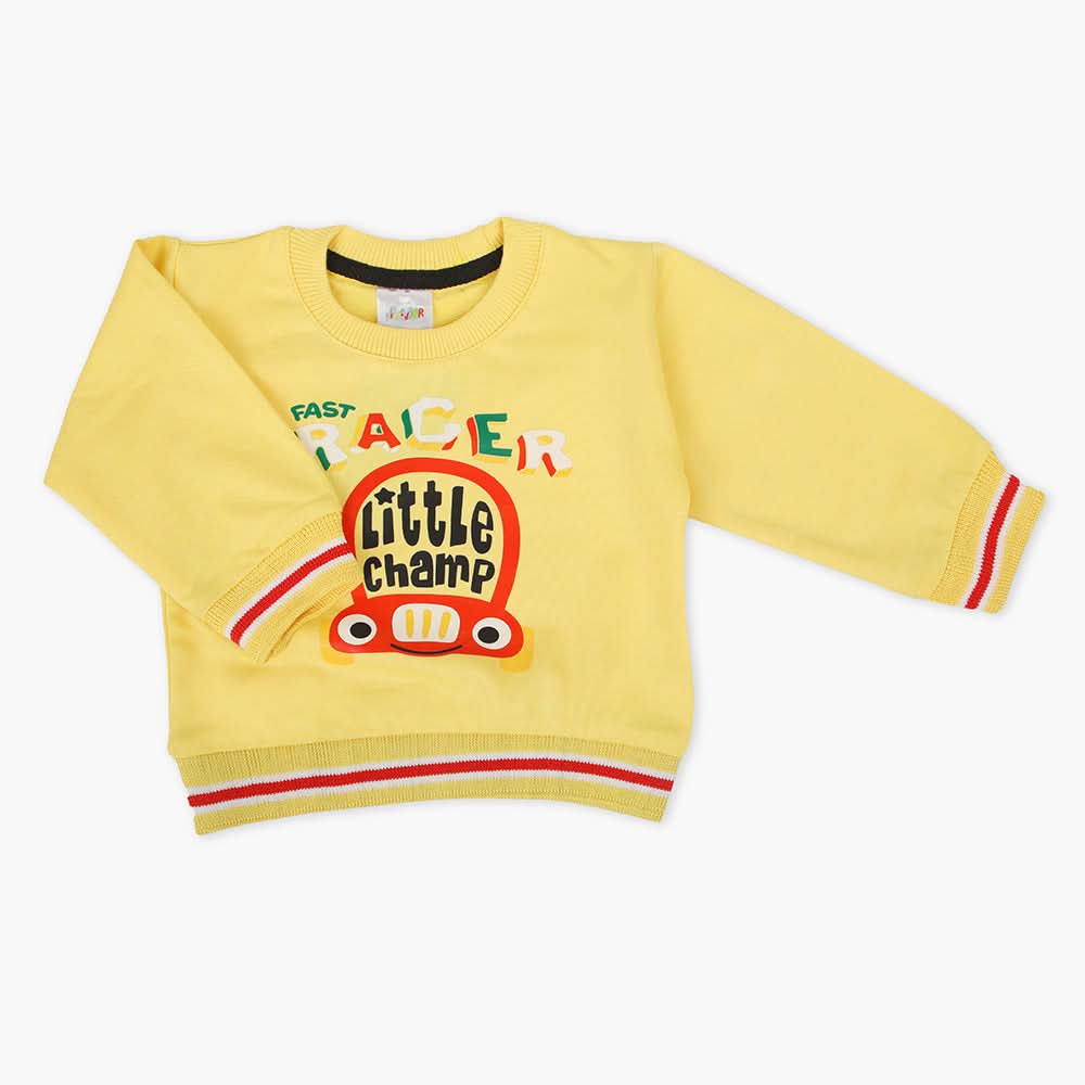 Newborn Boys Full Sleeves T-Shirt - Lemon, Newborn Boys Winterwear, Chase Value, Chase Value