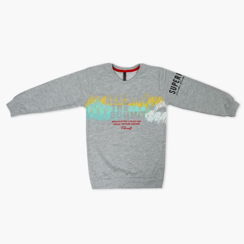 Boys Sweat Shirt - Light Grey, Boys Hoodies & Sweat Shirts, Chase Value, Chase Value