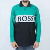 Men's Full Sleeves Polo T-Shirt - Green, Men's T-Shirts & Polos, Chase Value, Chase Value