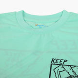 Boys Half Sleeves T-Shirt - Cyan, Boys T-Shirts, Chase Value, Chase Value