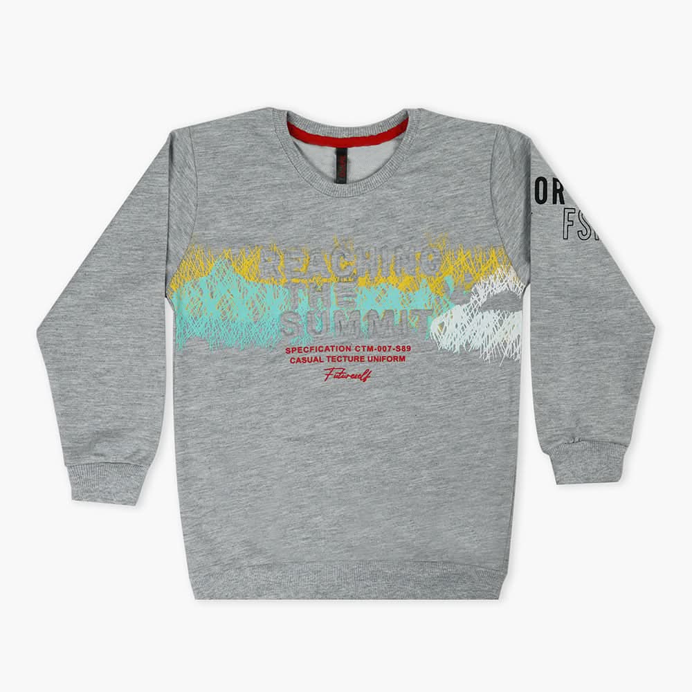 Boys Sweat Shirt - Light Grey, Boys Hoodies & Sweat Shirts, Chase Value, Chase Value