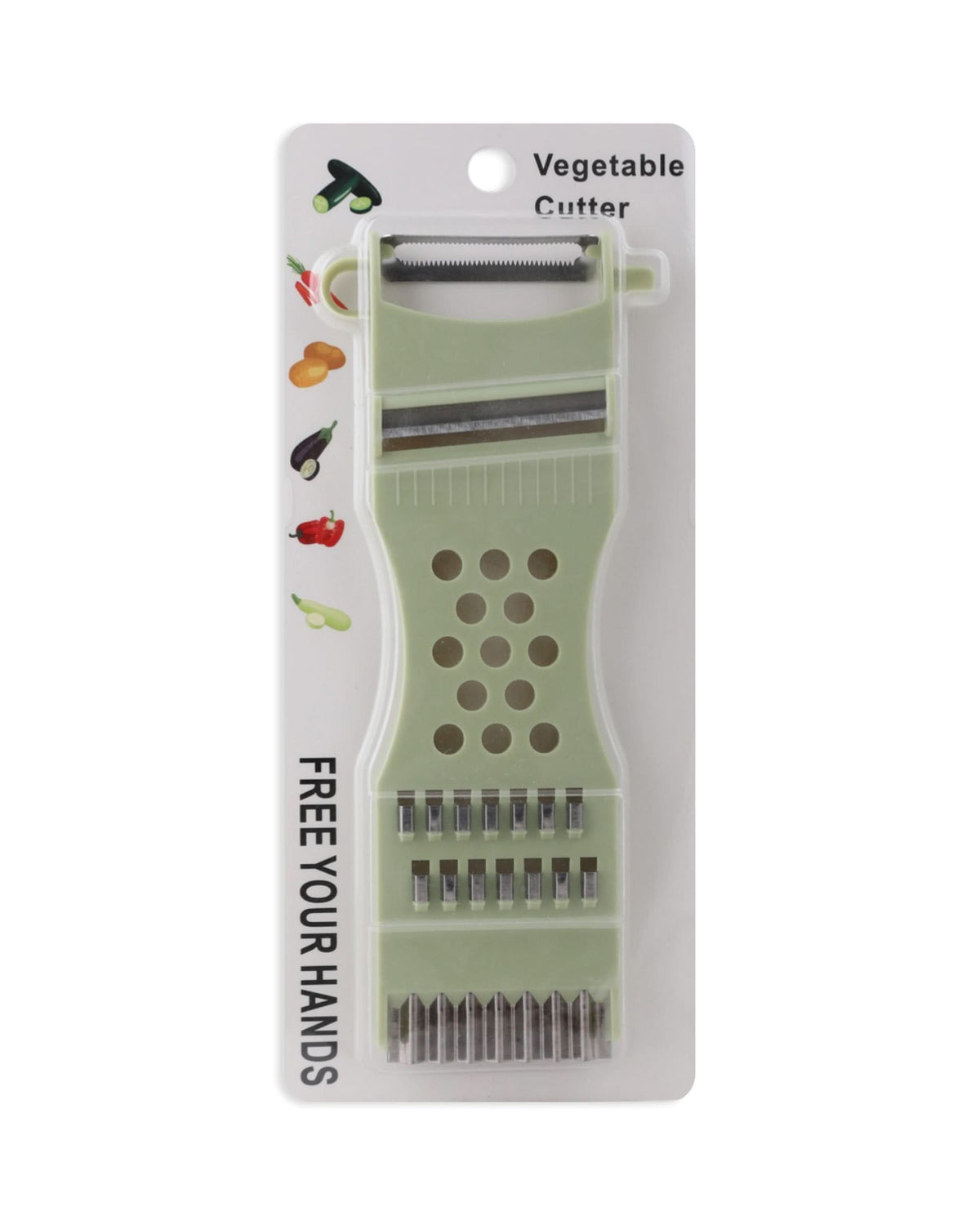 Vegetable Cutter - Sea Green, Knives & Cutting Board, Chase Value, Chase Value