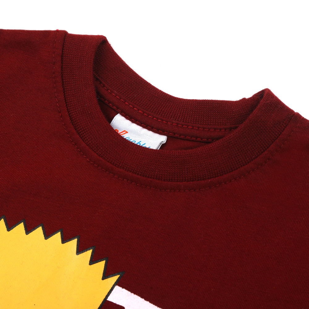 Boys Full Sleeves T-Shirt - Maroon, Boys T-Shirts, Chase Value, Chase Value