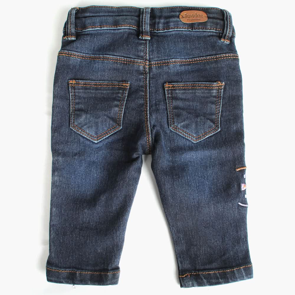Newborn Girls Pant Denim - Navy Blue, Newborn Girls Shorts Skirts & Pants, Chase Value, Chase Value