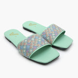 Girls Slipper - Green, Girls Slippers, Chase Value, Chase Value