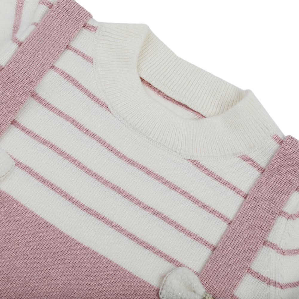 Girls Full Sleeves Sweater - Tea Pink, Girls Sweaters, Chase Value, Chase Value