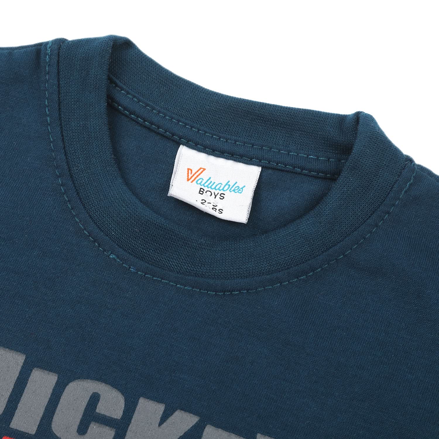 Boys Full Sleeves T-Shirt - Steel Green, Boys T-Shirts, Chase Value, Chase Value